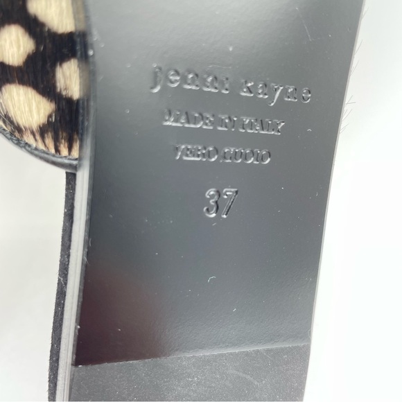 Jenni Kayne Honey Giraffe Mules 7 Black & Natural - Picture 15 of 16